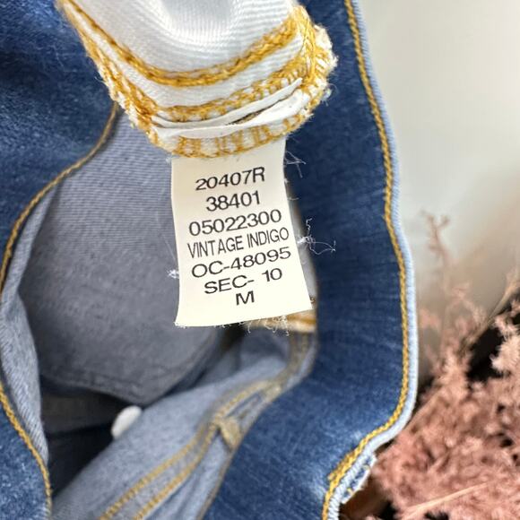 SPANX Seamed Front Wide Leg Jean in Vintage‎ Indigo Sz M $168 {J35} - Picture 5 of 5